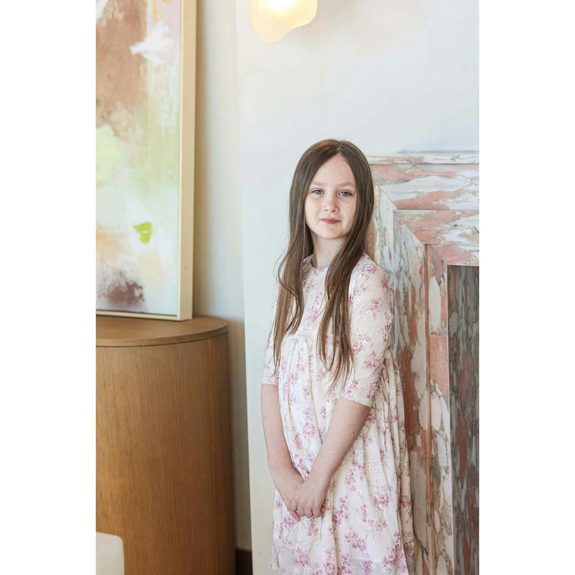 Ribbon Tie 3/4 Sleeve Dress