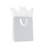 Blue Ticking Stripe Gift Bag