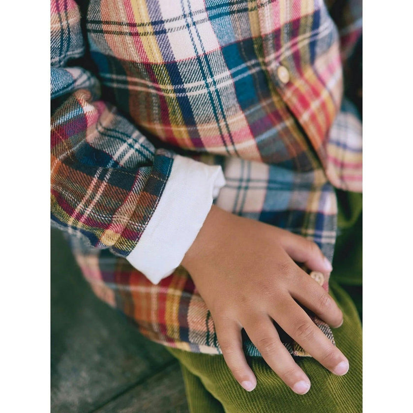BONTON Autumn Plaid Pan Baby Overshirt