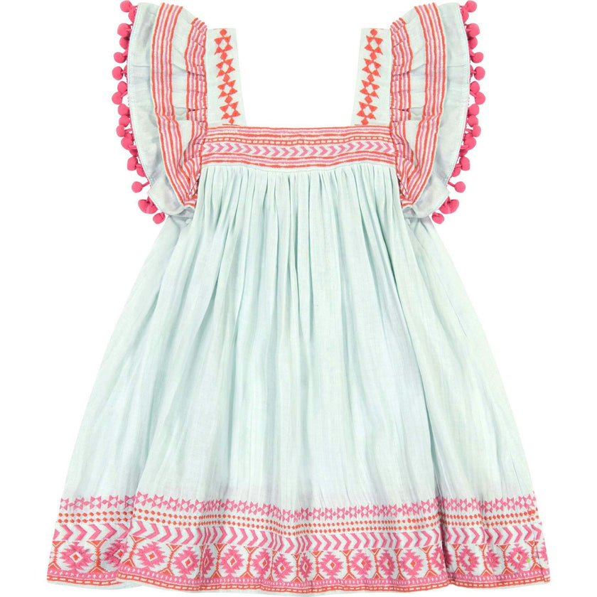 Serena Pom Pom Dress, Prints