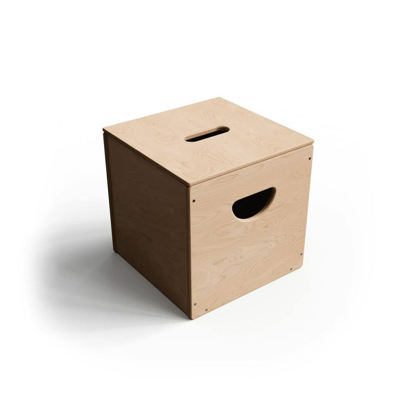 Wooden 14-inch Square Toy Box