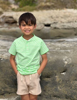 FRIGAT NEON GREEN Stripe Henley
