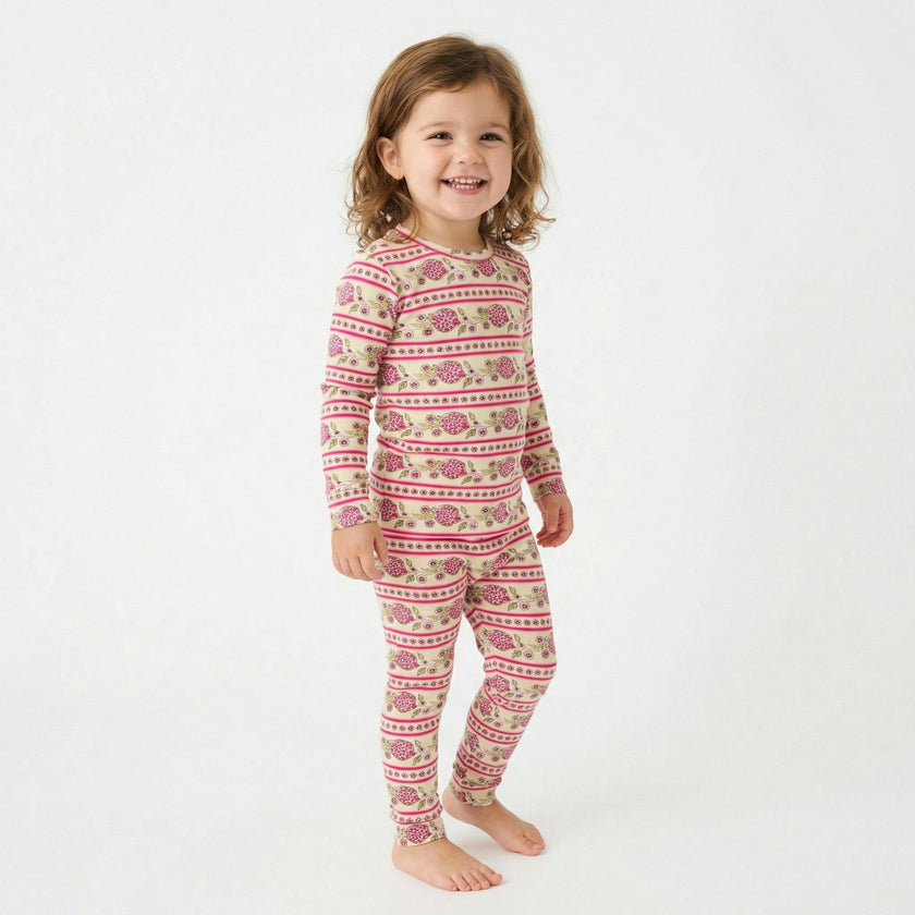 Pomegranate Soiree Bamboo Toddler Pajama