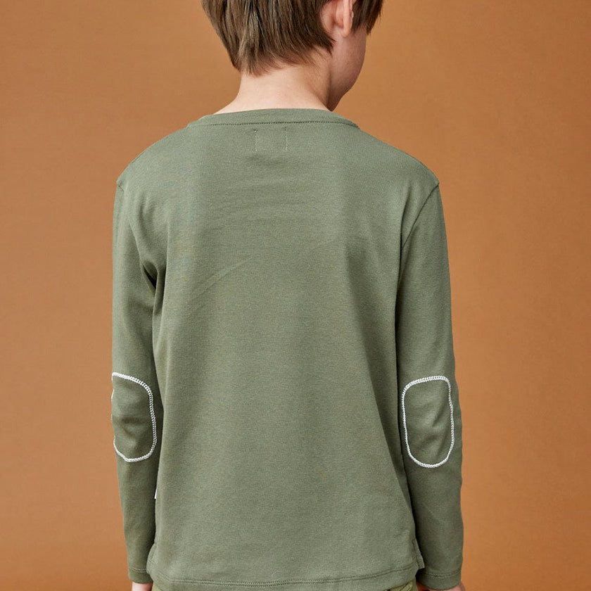 Crew Neck Long Sleeve T-Shirt