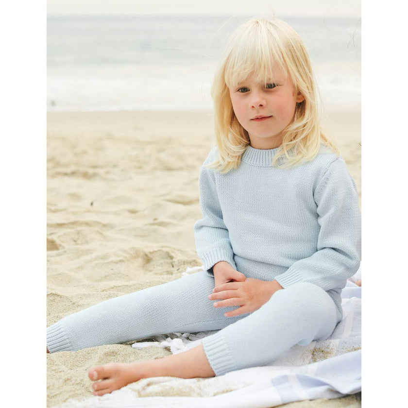 Light Blue Knit Pant