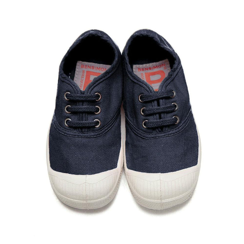 BENSIMON Kids -  Laces Tennis Shoes - Marine