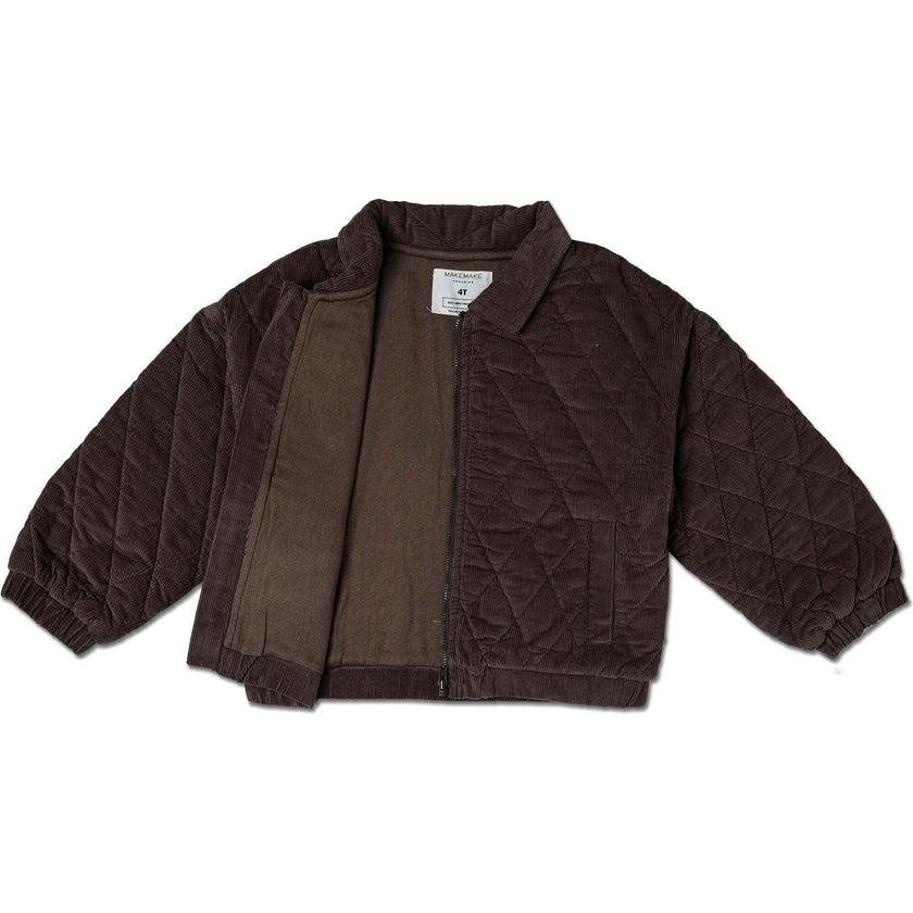 Organic Quilted Bomber Corduroy Jacket