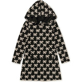 Hooded Pocket Dress, Black