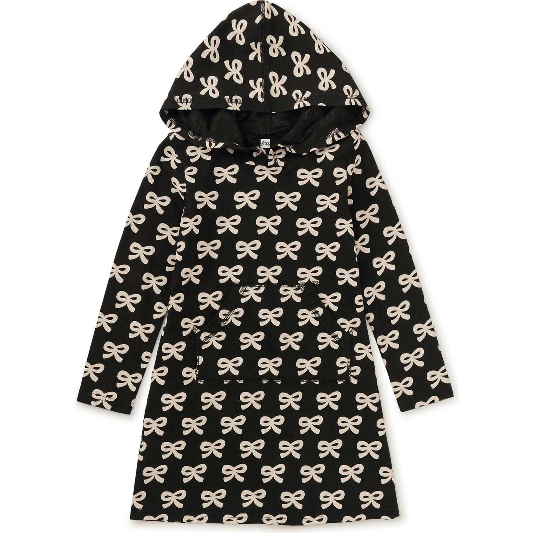 Hooded Pocket Dress, Black