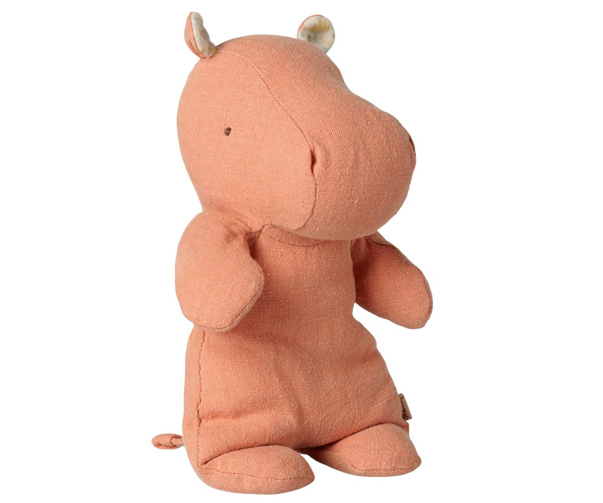 Safari friends, Hippo, Small - Dusty coral