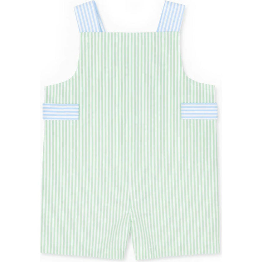 Seersucker Shortall With Parachute