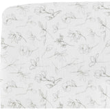 Organic Cotton Muslin Crib Sheet - Pencil Floral