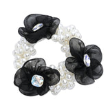 Pearl Flower Scrunchie Set