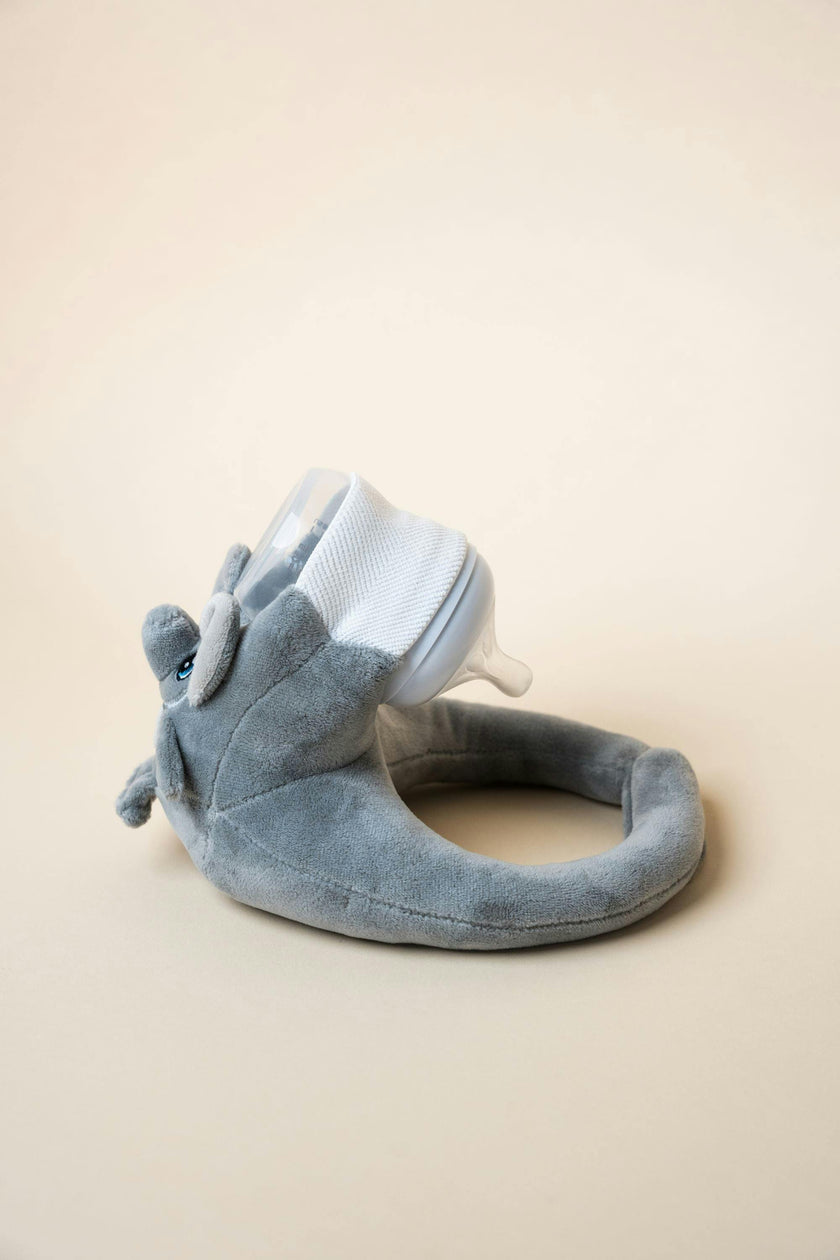 Baby Bottle Pillow Holder For Parents - Elephant
