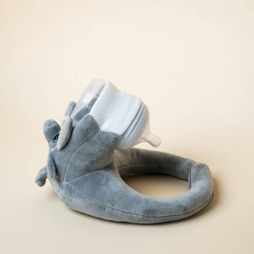 Baby Bottle Pillow Holder For Parents - Elephant