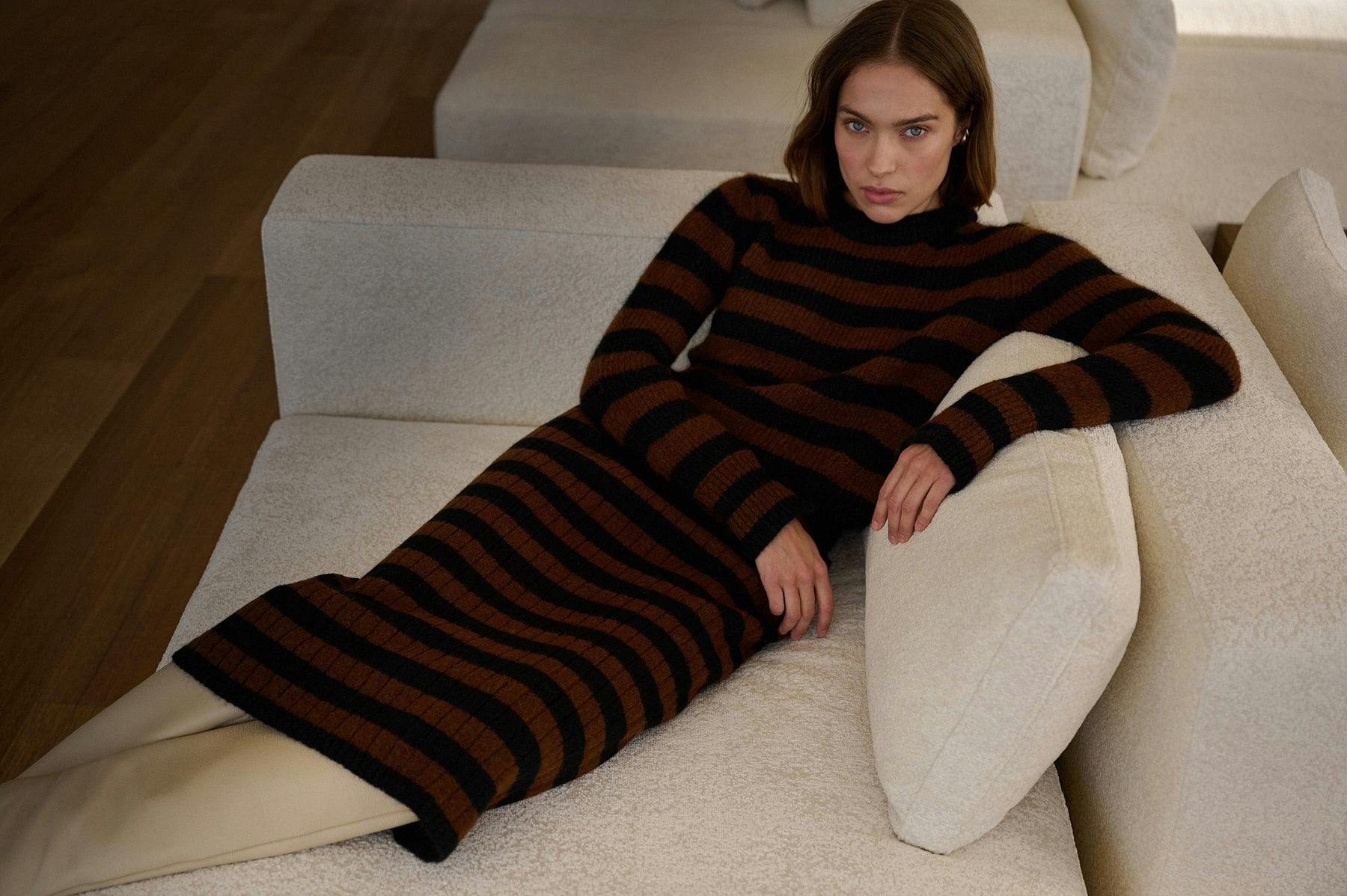 PIA STRIPE TUBE SKIRT | TWO LEFT!