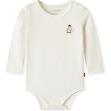 White Brushed Long Sleeve One Piece