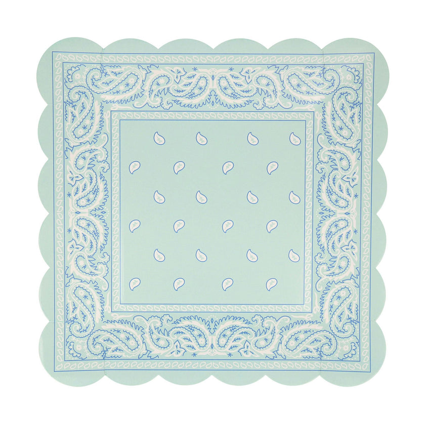 Western Bandana Square Plates