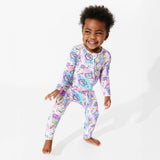 Comic Purple Bamboo Convertible Footie