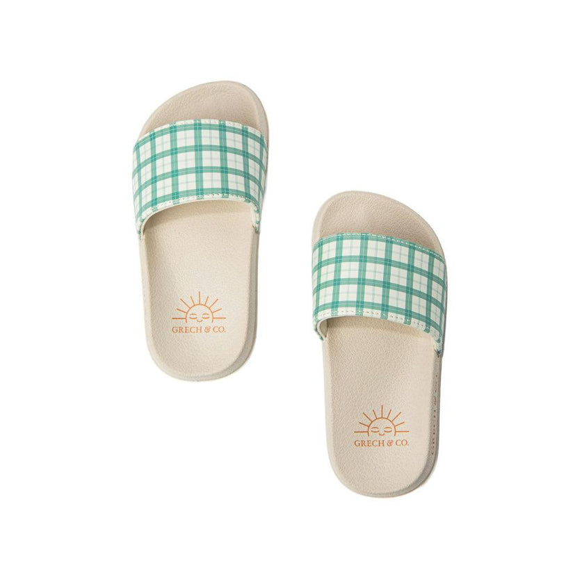 Slide Sandal | Patterns - Fern Plaid