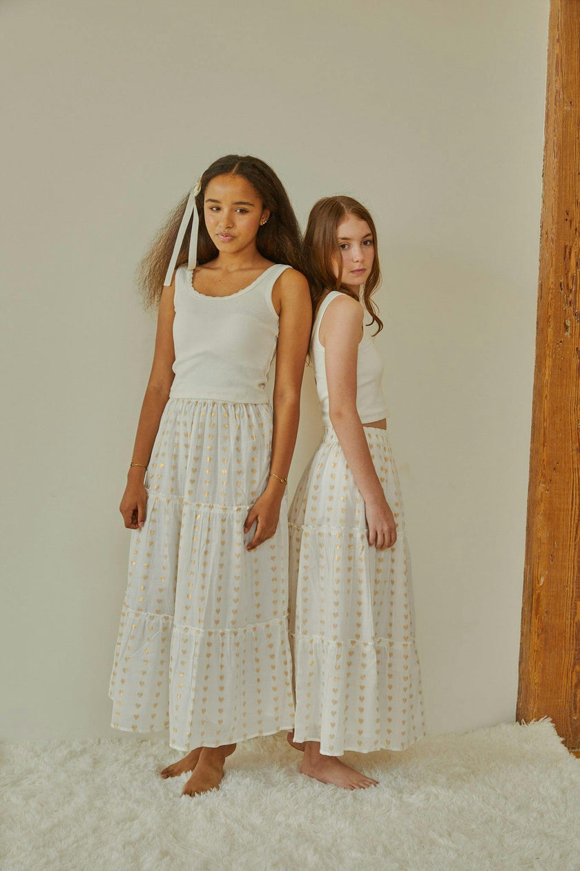 Stella White Ribbed Tank