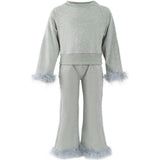 Grey Feather Athletic Set
