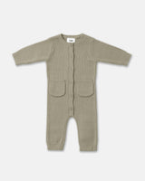 Long Sleeve Ribbed Jumpsuit - Chunky