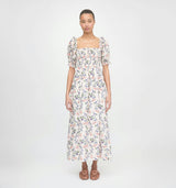 The Scarlett Nap Dress - Pink Scallop Bow Chintz