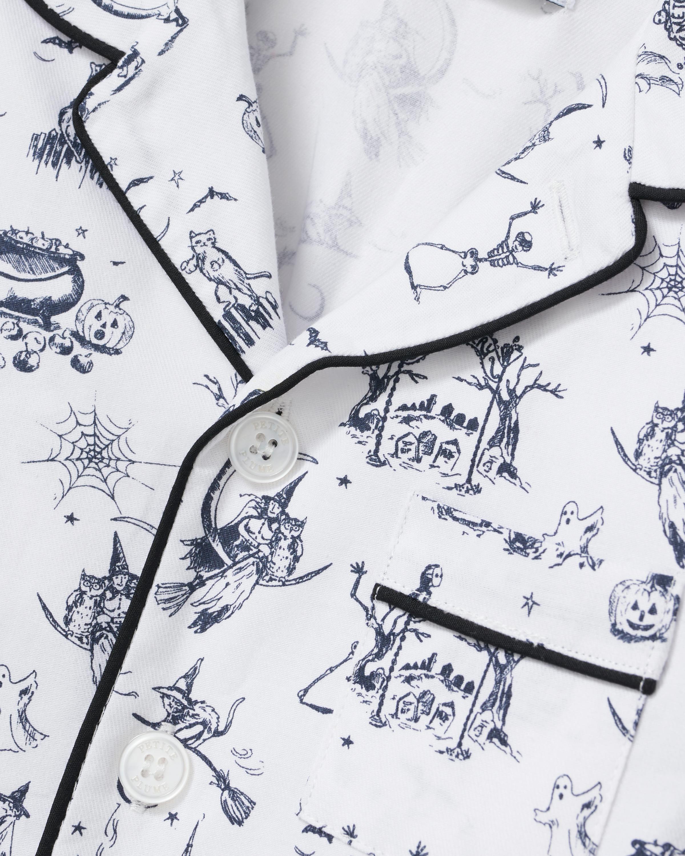 Kid's Twill Pajama Set in Hallow's Eve Toile