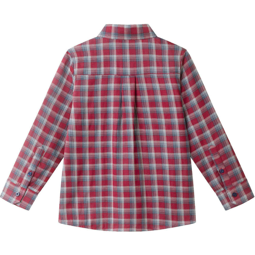 Kids Plaid Double-Facing Buttondown