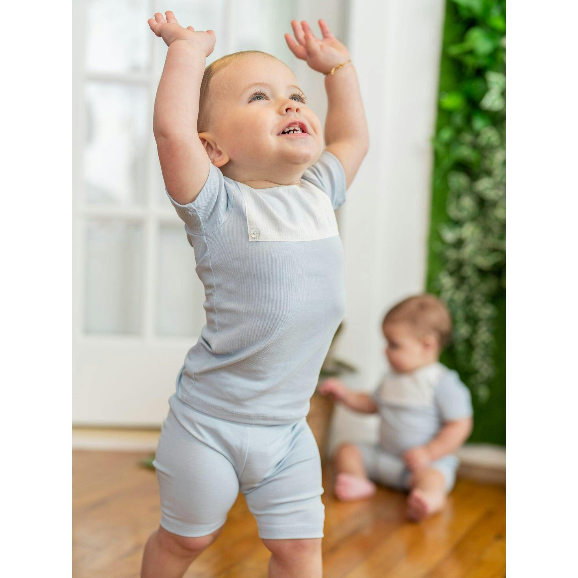 Poplin Bib Top & Short Set