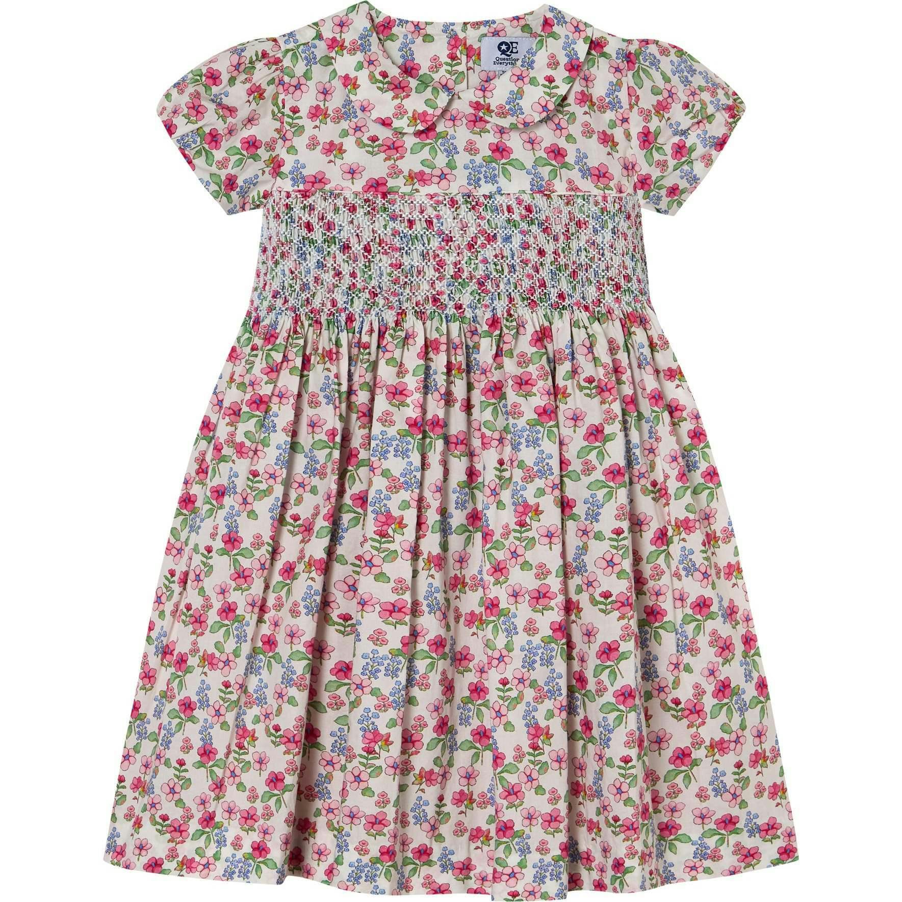 Hand-Smocked Girls Dress - Hannah