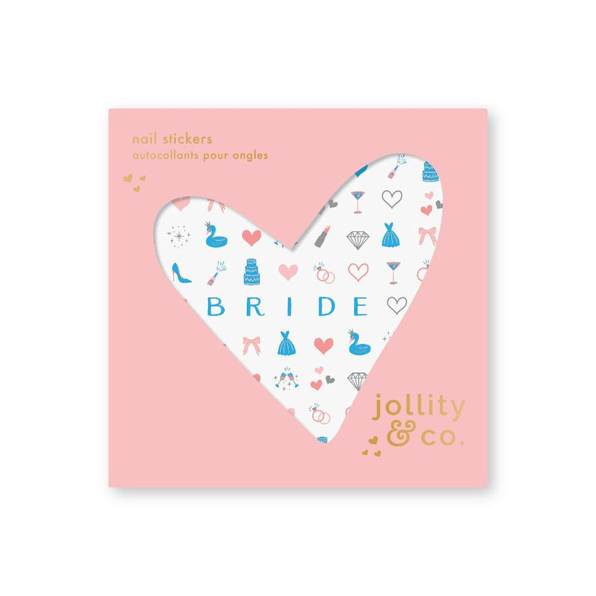 Camp Bachelorette Bride Nail Stickers