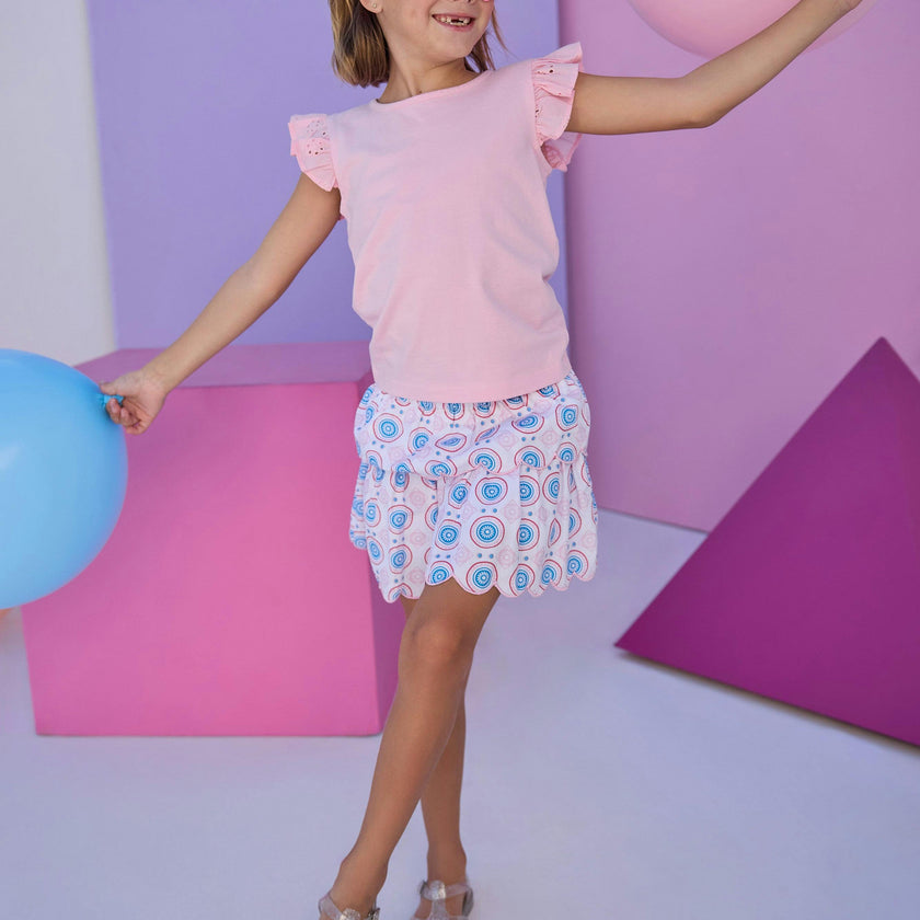 Two Tiered Skort - Jaipur Pop