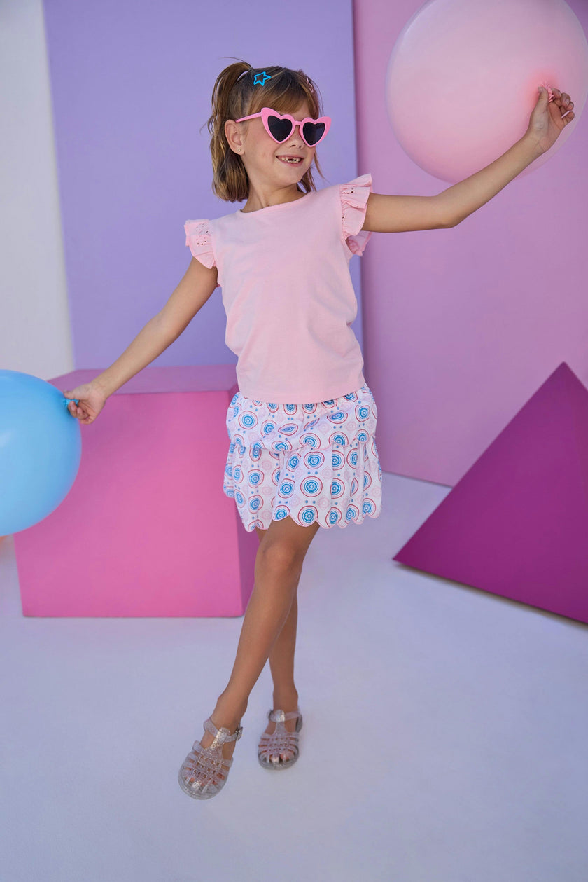 Two Tiered Skort - Jaipur Pop