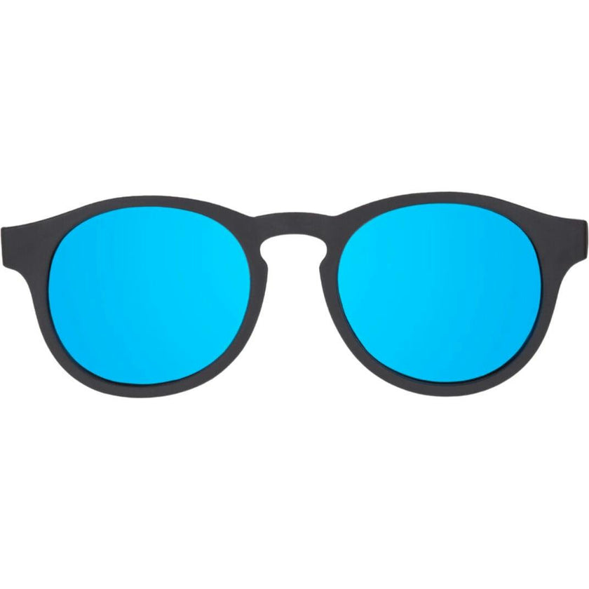 Polarized Keyhole Sunglasses: Jet Black