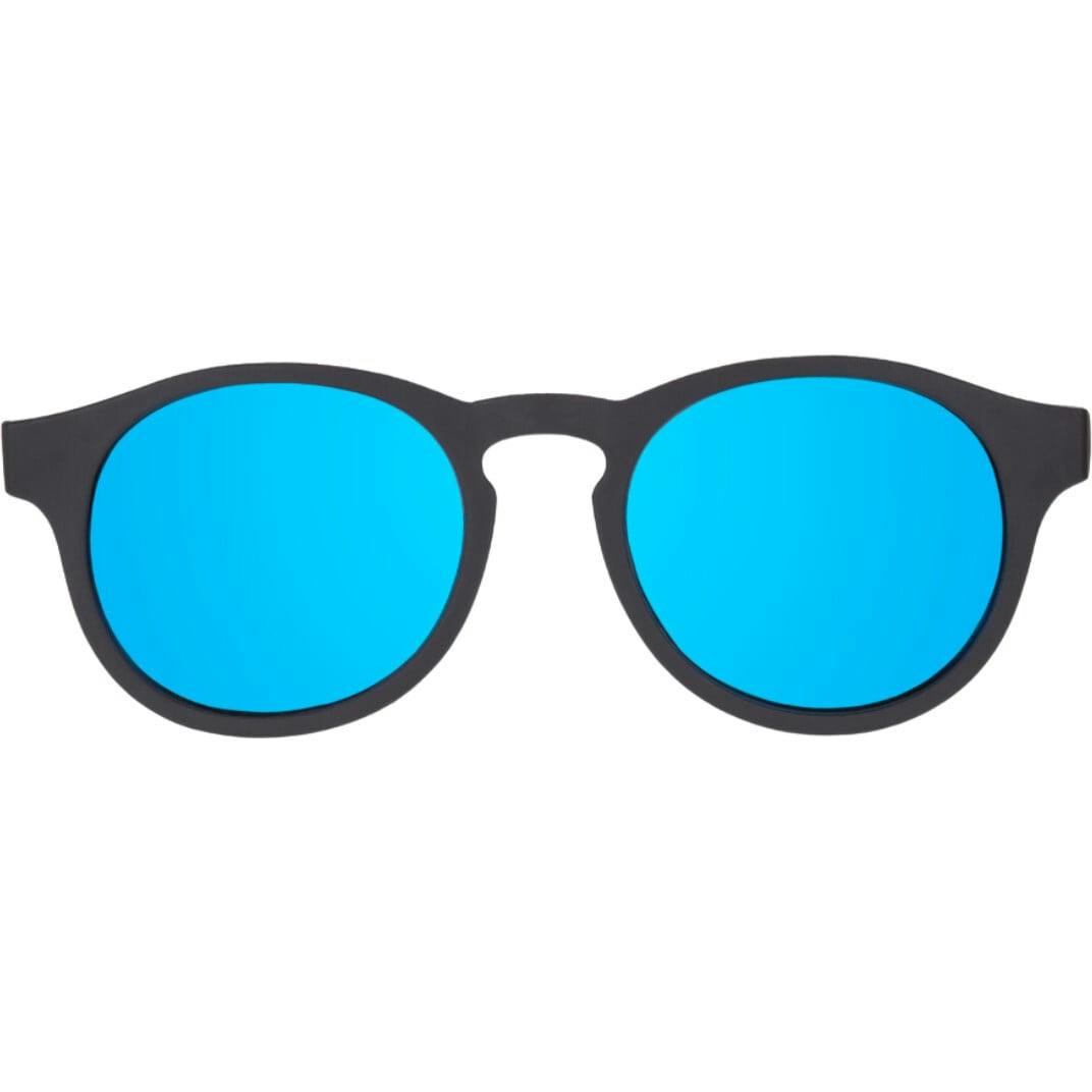 Polarized Keyhole Sunglasses: Jet Black