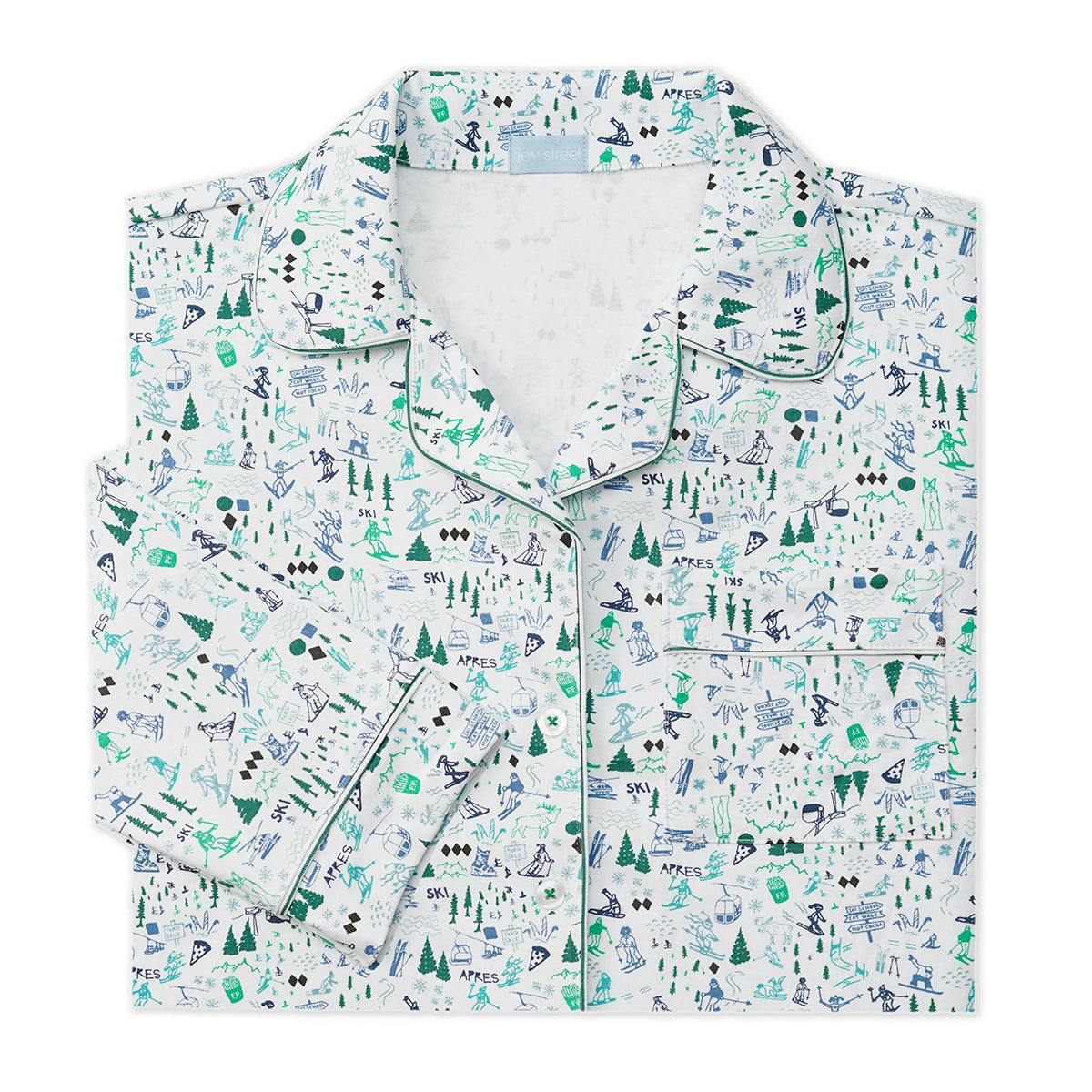 Après Ski Women's Button Front Long Pajama Set