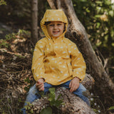 Recycled Waterproof Raincoat, Yellow