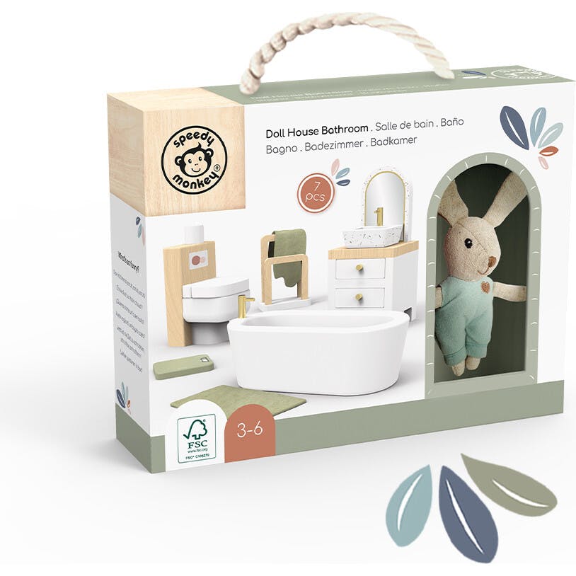 Doll House Bathroom set incl. 1 character