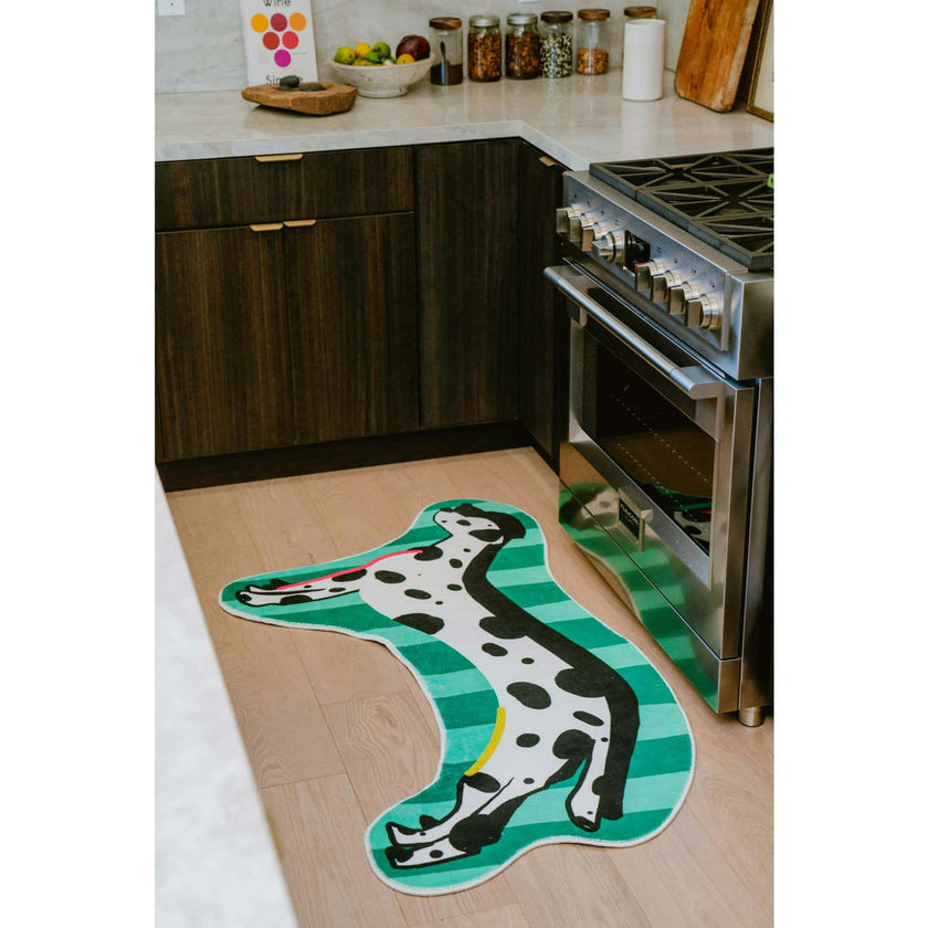 Irregular Shaped Dog Runner Rug by Lu Yang