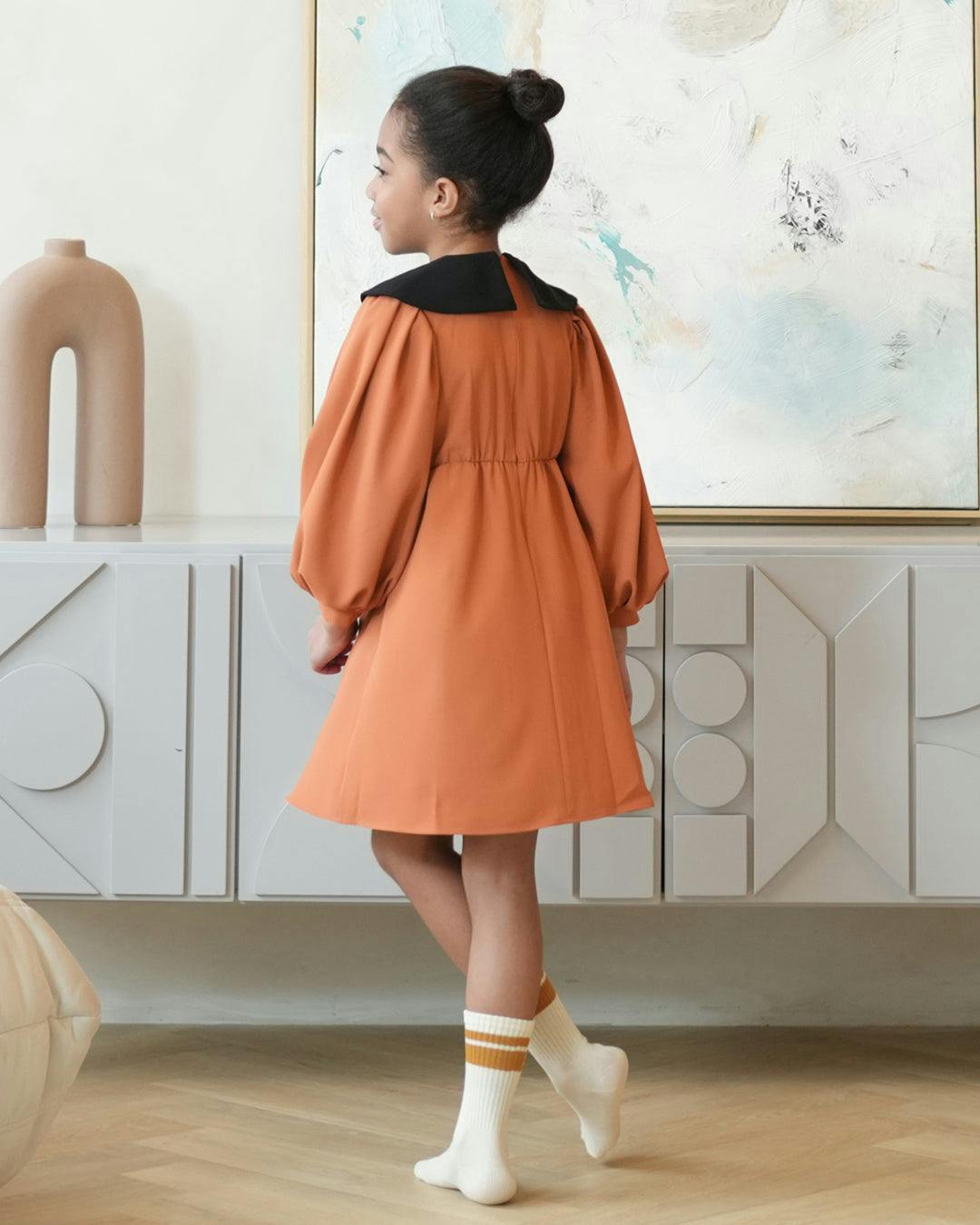 Leni dress, Orange