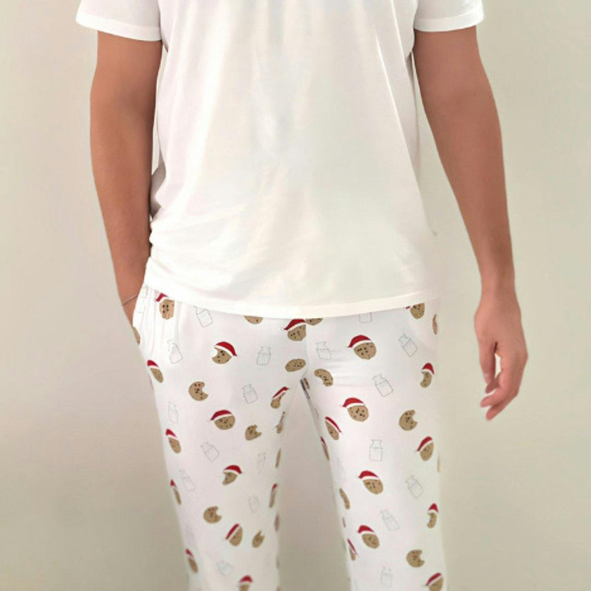 Men's Pajama Pants in Santa's Cookies