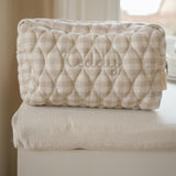 Gingham Toiletry Zipper Pouch, Prints