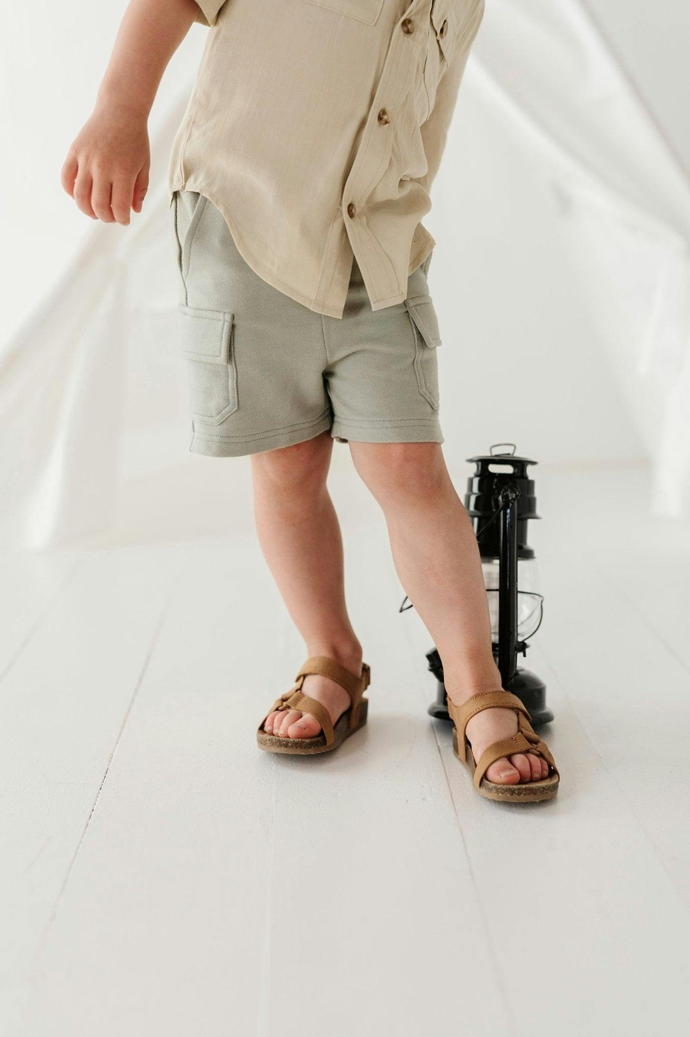 Boy's Cargo Shorts Seagrass