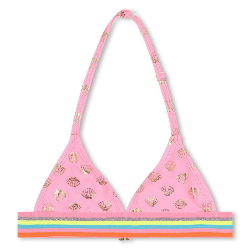 Pink Seashell Print Bikini
