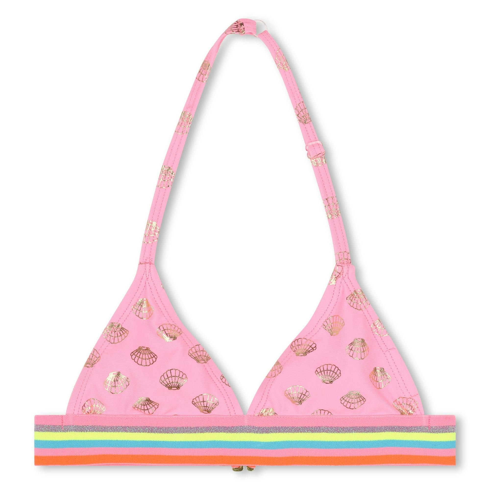 Pink Seashell Print Bikini