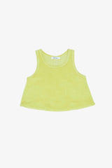Terry Cloth Racerback Flutter Tank