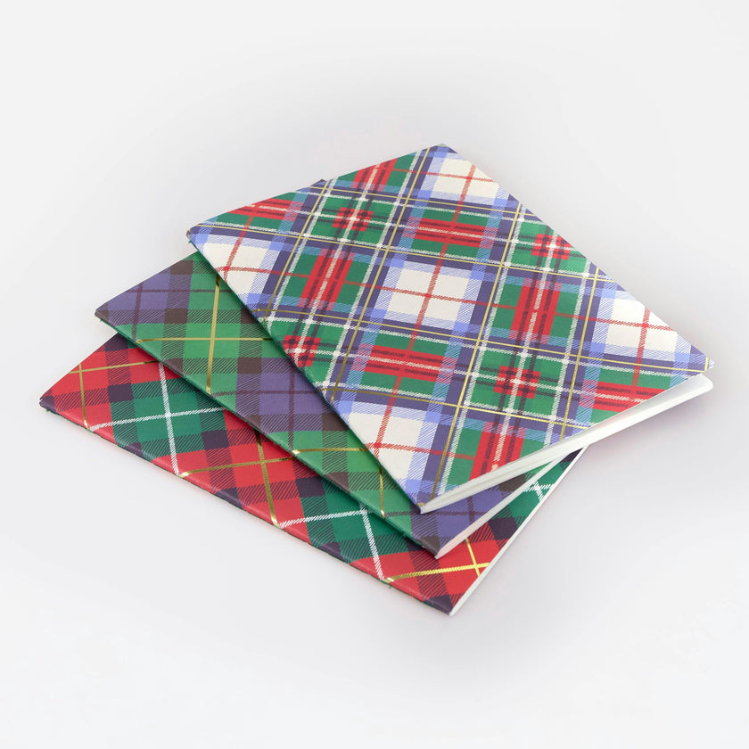 Plaid Softcover Notebook Set