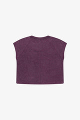 Tenly Hacci Jersey Sleeveless Raglan Tee